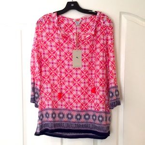 Fun summer tunic with tassel tie